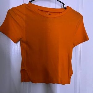 Orange open side shirt